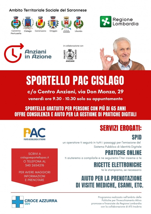APERTURA SPORTELLO PAC A CISLAGO
